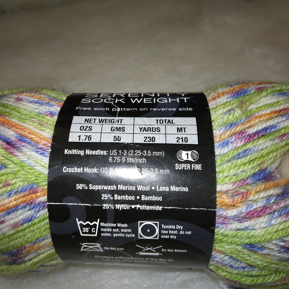YARN Deborah Norville Collection Serenity Sock Weight in color Thyme